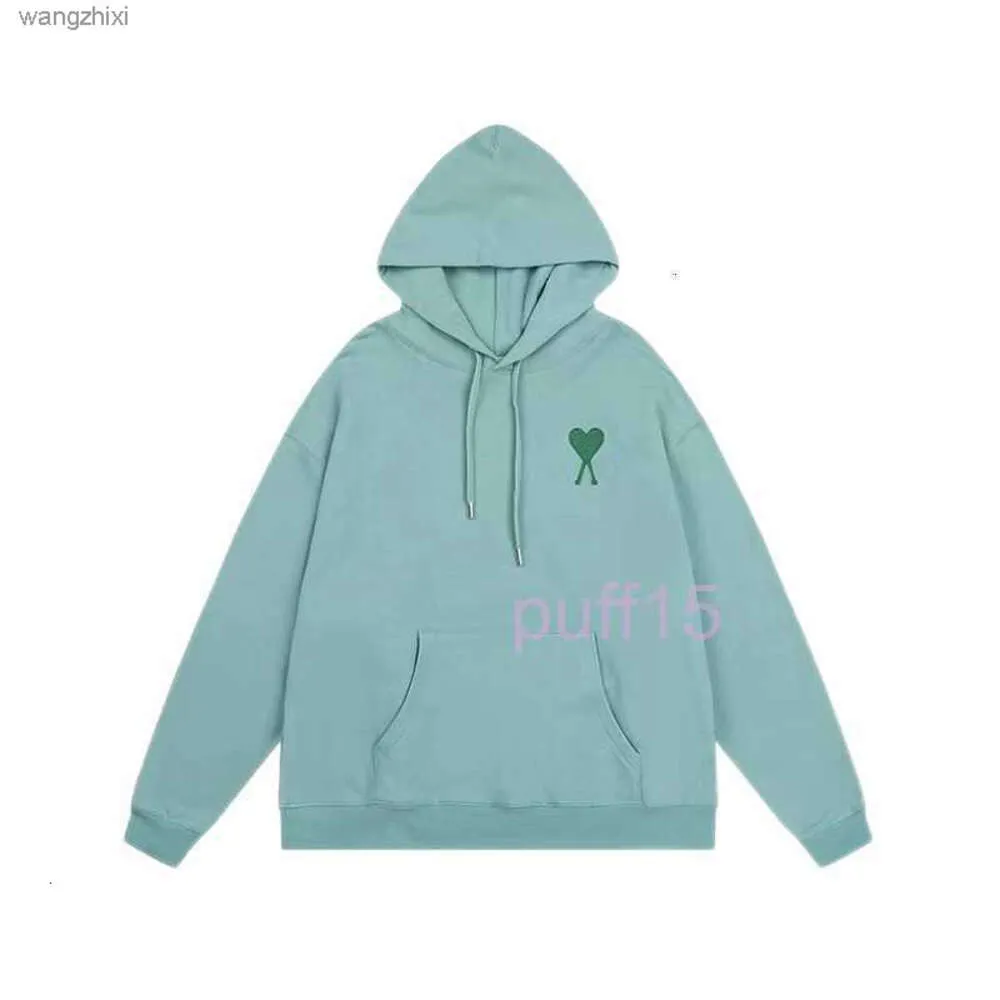 الحب العلامة التجارية رجال هوديز من النوع الثقيل Amis Hoodie Designers Paris Huded Highs Quality Switer Red R round Dound Beock Heart 5VMZ 29H7