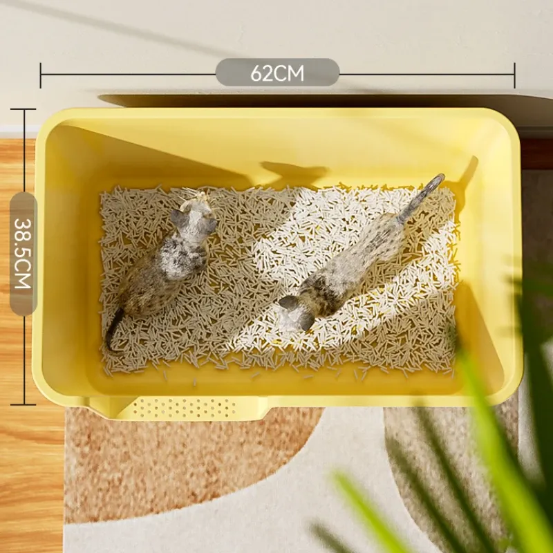 Boxes Indoor Sandbox Cat Bedpans Top Entry Training Covered Playground Cat Bedpans Toilet Litter Arenero Gato Pet Products QF50CB