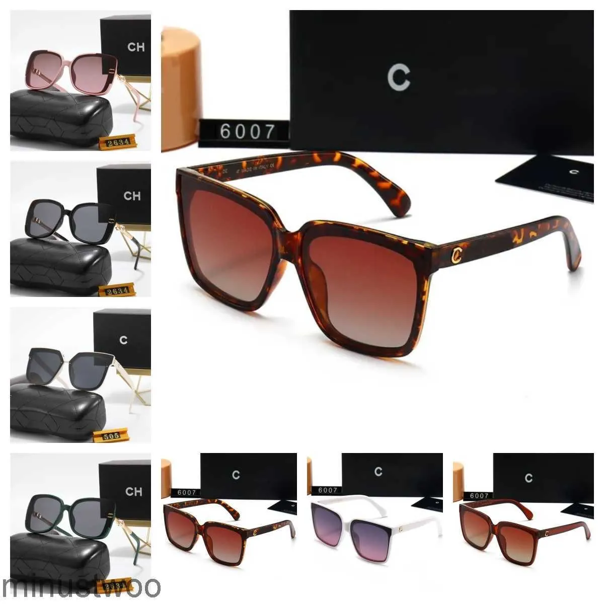 Dames ch zonnebrillen ontwerper mannen ovale zonnebrillen klassieke letterontwerp debutante stijl stijlvolle zonnebril vierkante bril frame uv4 nrik