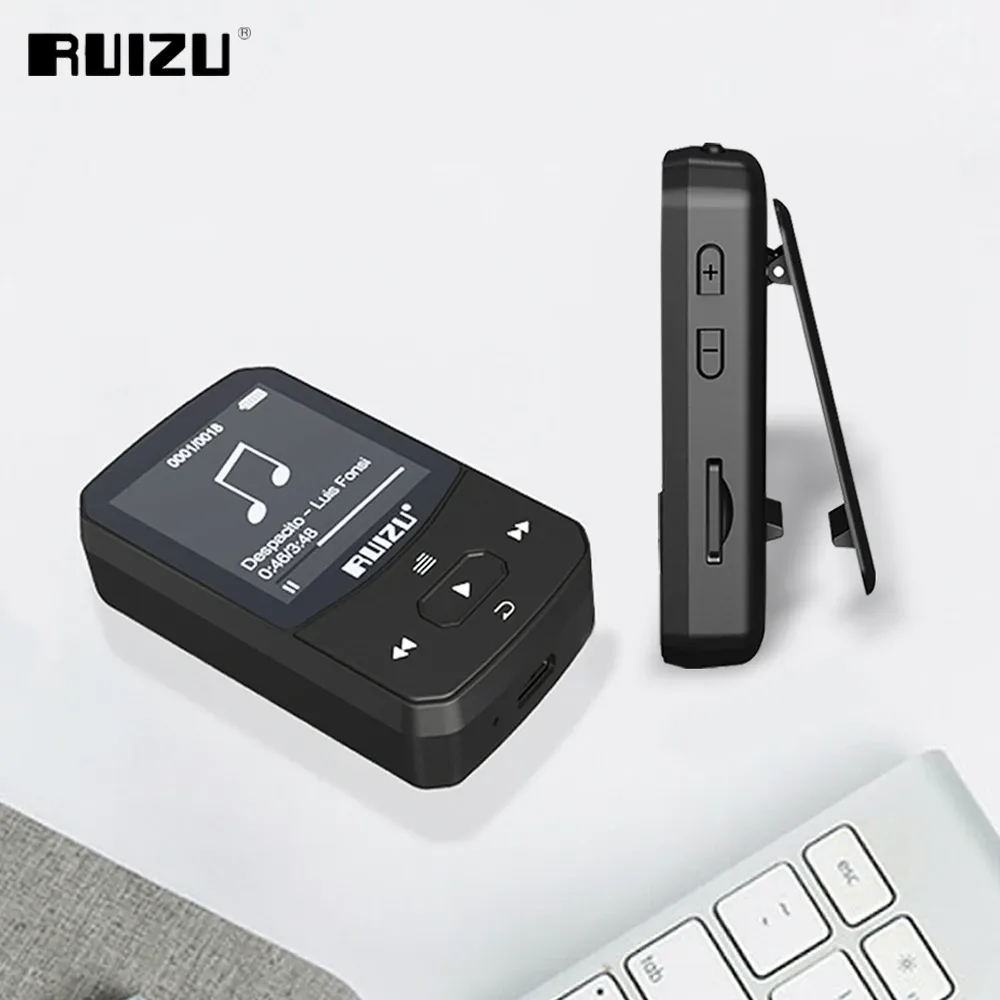 Player RUIZU X52 Clip MP3 Player With Bluetooth Lossless Sport Music Player Supports FM Radio Recording Video EBook Pedometer TF Card