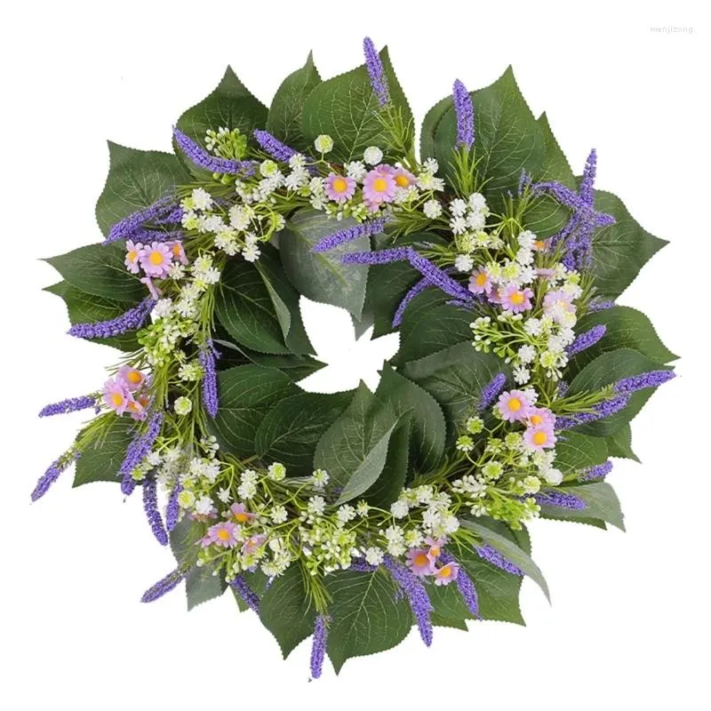 Dekorativa blommor Simulerad blommor Gren Vacker vårbåge Wreath Fade Resistant Lämplig för naturliga temainredningar