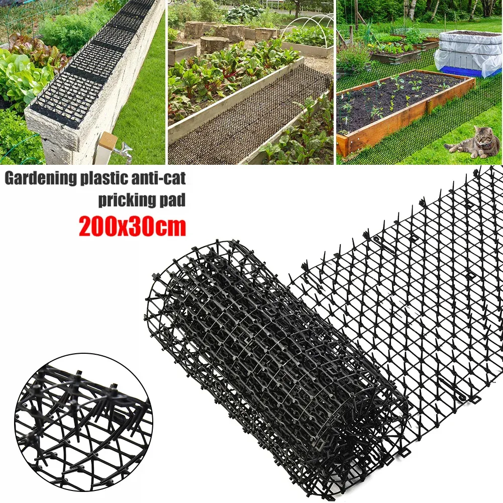 Cagas 2M Garden Cat Scat Repelente Mat de pinza Firos anti -Cat Net Spike Mantenga el perro Cat Away Davging Twimbing Supets Suministros