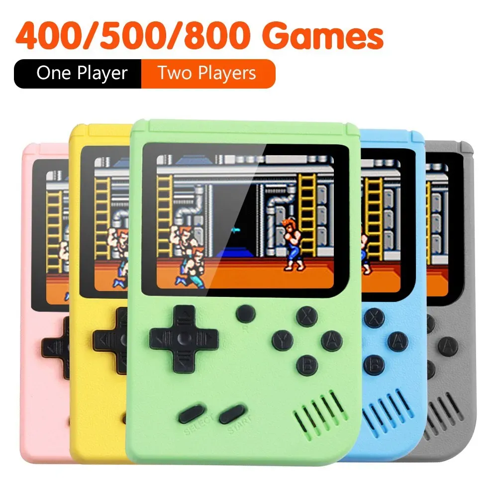 Jogadores 400/500/800 Jogos em 1 Console de Jogo Clássico Mini Portátil Bolso Controlador Portátil Video Game Player Kids Retro Game Console