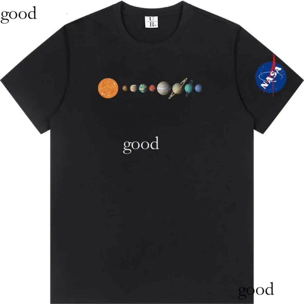 T-shirt pour hommes NASA Co Branded T-shirt à manches courtes pour hommes Chemise de créateur 2023 Nouvel été Plus Taille T-shirt en coton lâche Casual Underlay Polo 909