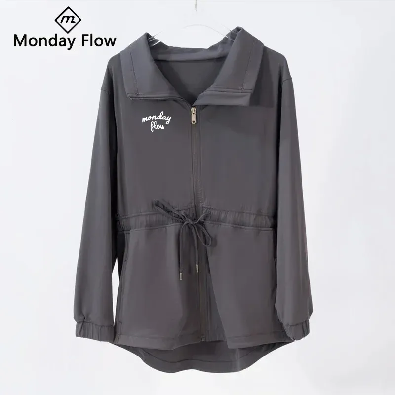 Mondayflow – veste de Golf légère pour femmes, coupe-vent, vêtements de sport pour dames, manteaux à manches longues, vêtements coupe-vent, 240228