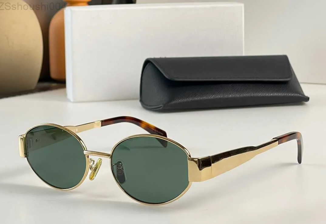 Модельер 4S235, мужские и женские солнцезащитные очки, классические винтажные металлические очки в маленькой оправе круглой формы, модные, универсальный стиль, защита от ультрафиолета, поставляются с чехлом W99X