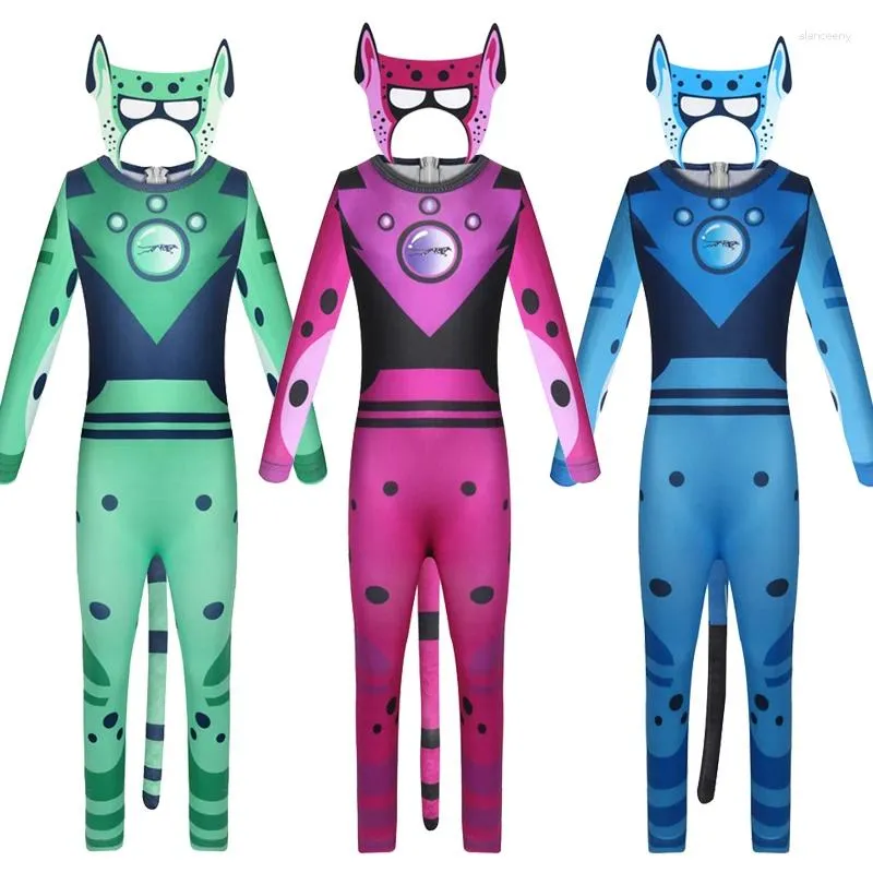 Set di abbigliamento Ragazzi Wild Kratts Anime Costume Cosplay Creatura Potenza Tuta Maschera Fantasia Festa di Carnevale Abbigliamento per bambini Halloween