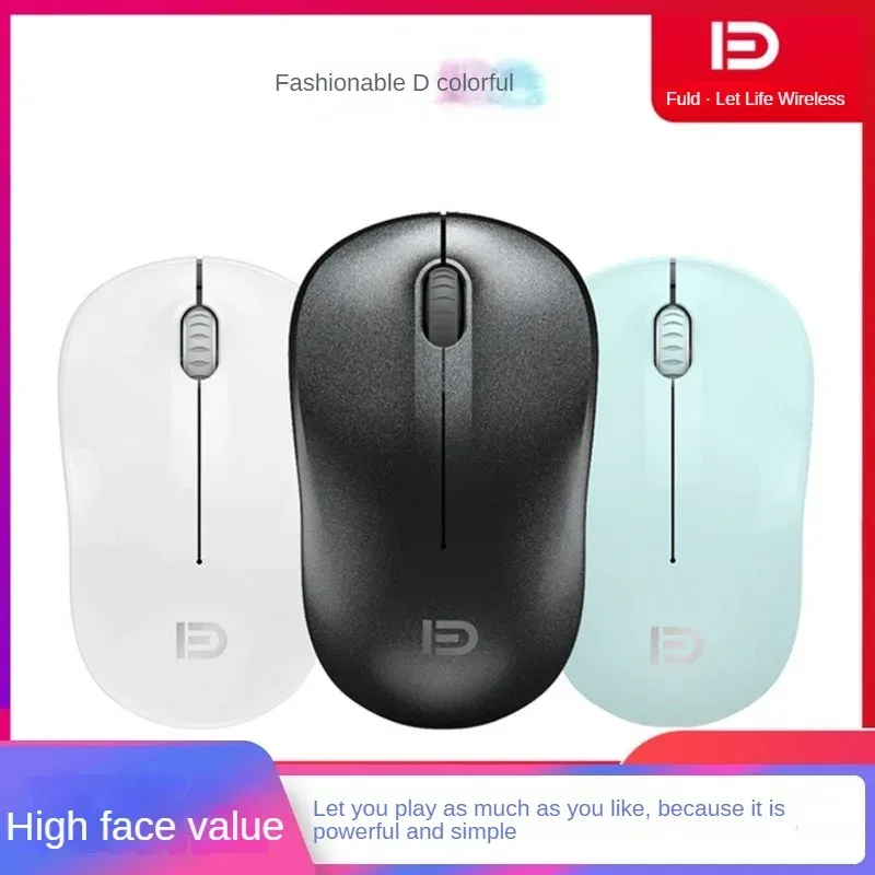 Mice Fude V1 Wireless Mouse Notebook Computer PowerSaving Cute And Mini Suitable For Girls Portable Desktop Computer For Home Use