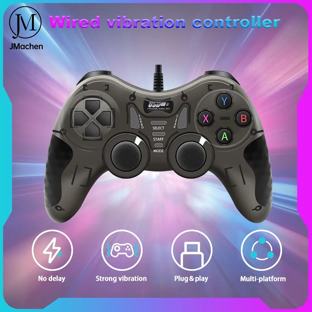 Sony PS3/Game Console/PC/X Box/TV Box/Android電話ゲームコントローラーのためのGamePads Wired USB Vibration GamePad Joystickゲームアクセサリー