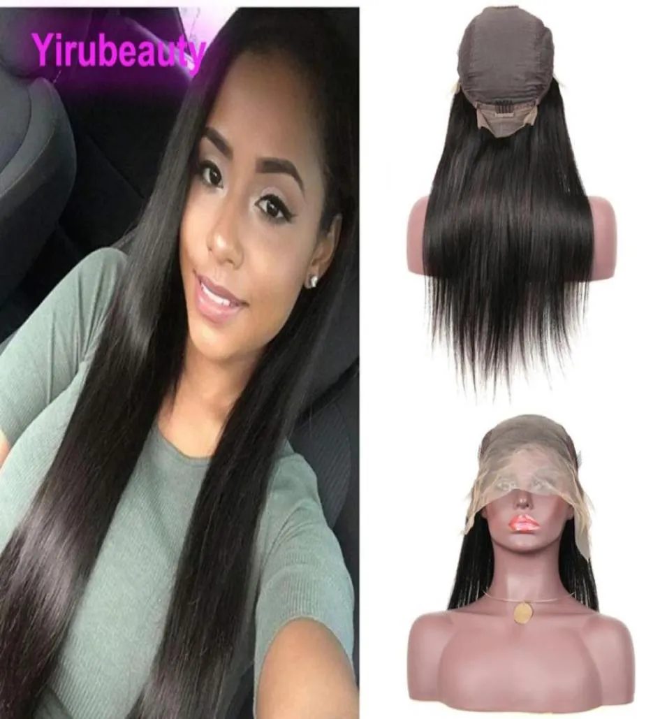 Indian Virgin Human Hair Straight 13x6 Spets Front Wigs Natural Color 13 by 6 Wigs Mink Lace Wig20936819798683