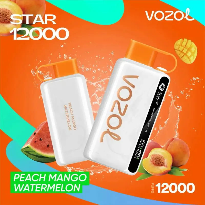 Stokta Vozol Neon Star Gear 9000 12000 Puflar Tek Kullanımlık Vape Kalem 2% 5% Nikotin 9K 12K Puffbar Elektronik Sigara