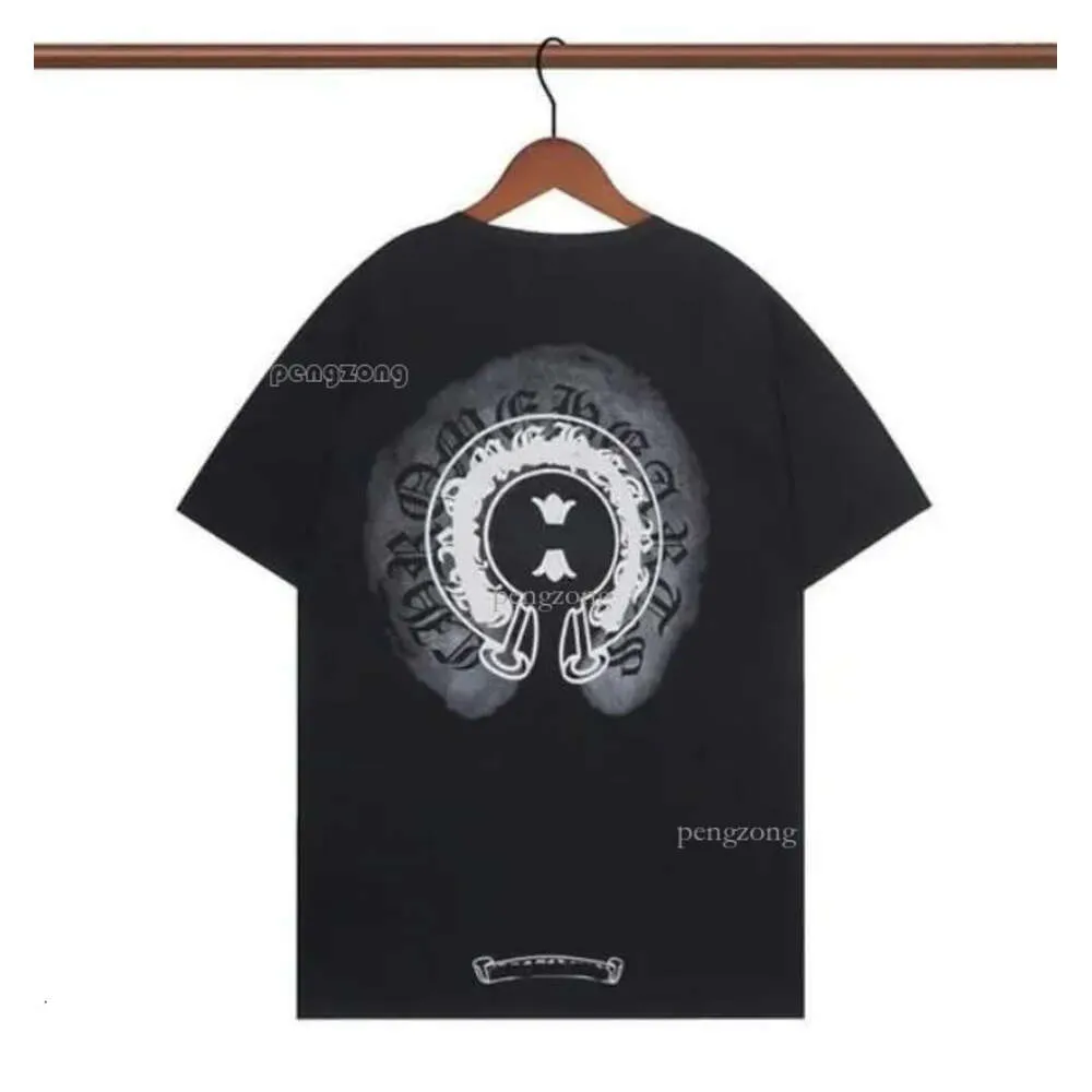 Summer T-shirts Classics Men's T-shirts Heart High Quality Brand Crew Neck Chromes Short Sleeves Tops Tees Ch T-shirts Sweater Casual Horseshoe Sanskrit Cross 907