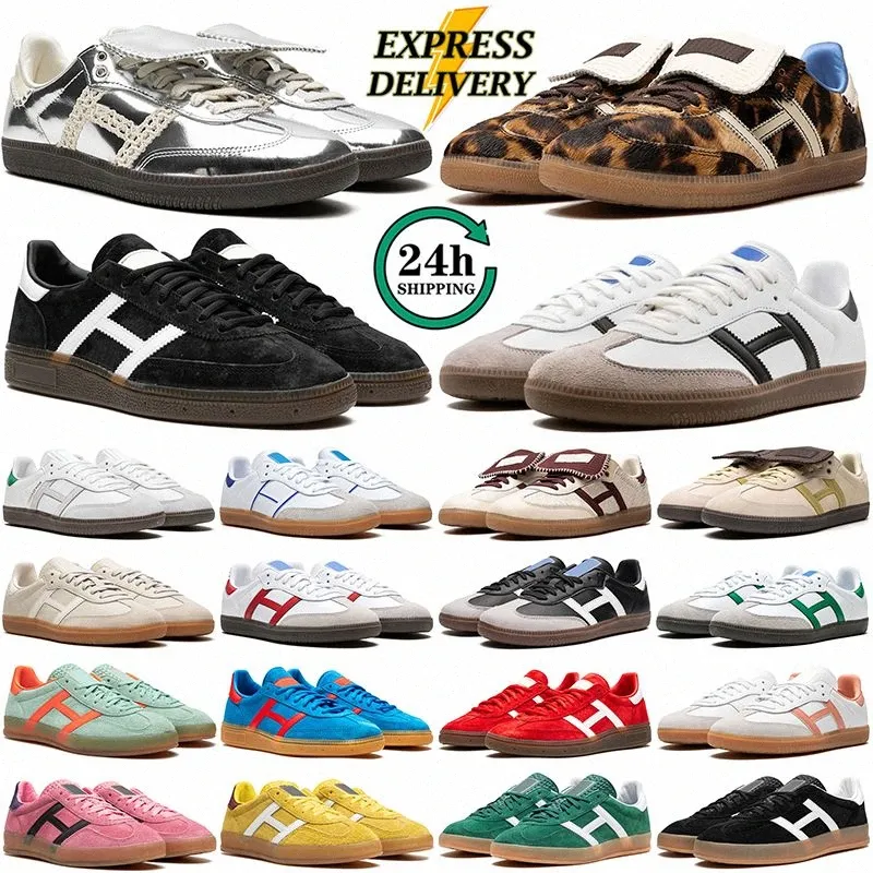 Frete grátis Homens homens designers tênis sapatos preto goma branca goma gama de leopardo pony nylon bonner prateado rosa rosa creme amarelo treinadores ao ar livre casual