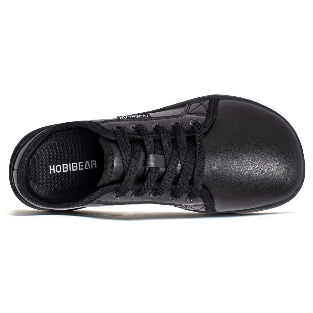 Für HOBIBEAR Minimalist Herren Barfußschuhe mit breiter Zehenpartie, Null-Sprengung, lässige Leder-Sneaker, leichte Laufschuhe_voghion.com
