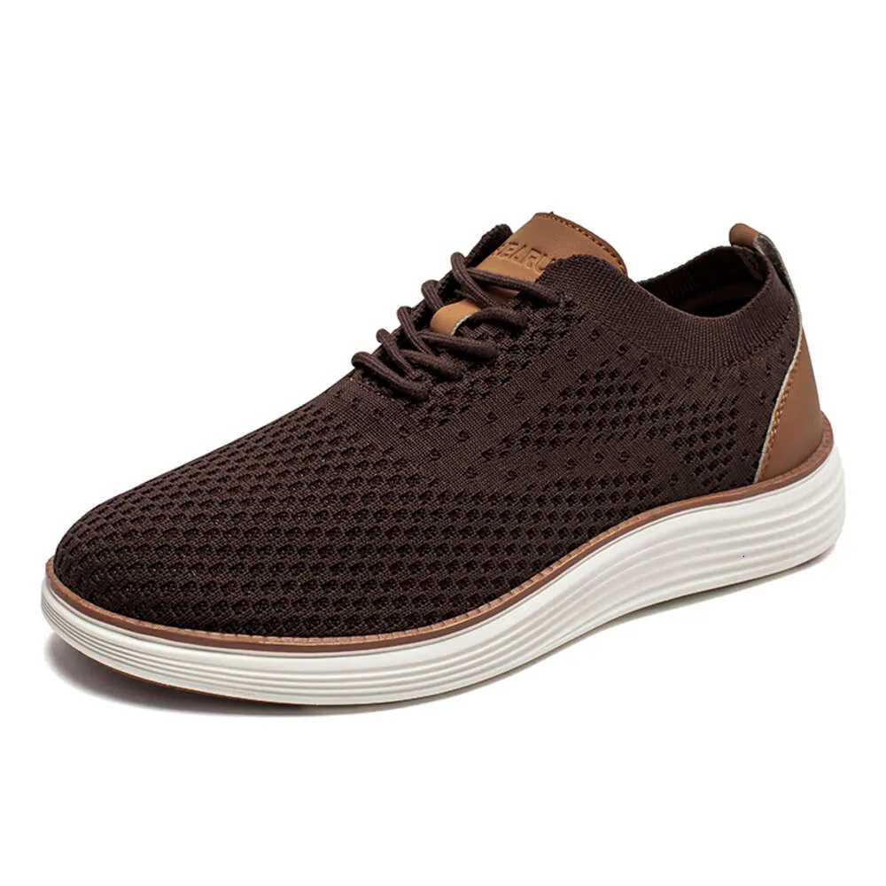men's mesh dress shoes BRUNO MARC KnitFlex Breeze Men s Mesh Wingtip Oxford Sneakers