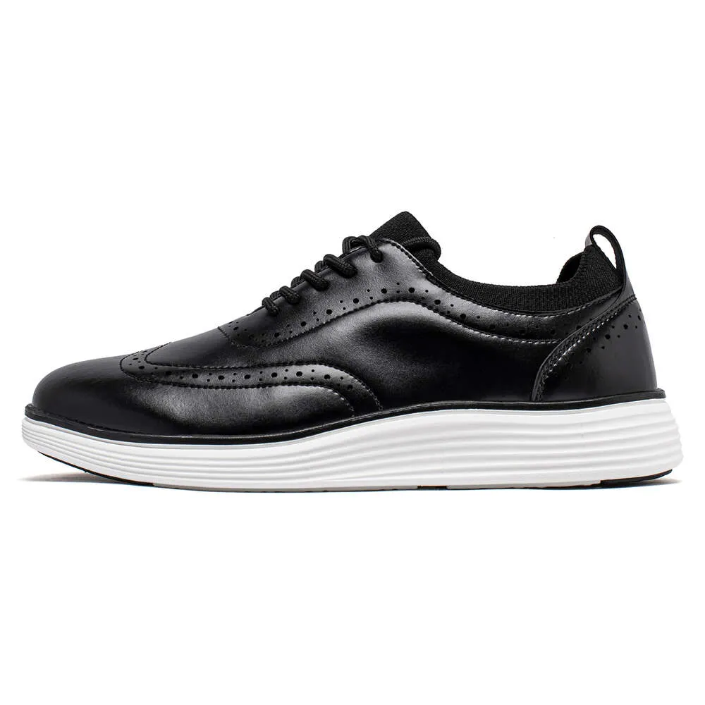 Hobibear Mens Oxfords Leather Dress Sneakers Business  display picture 3
