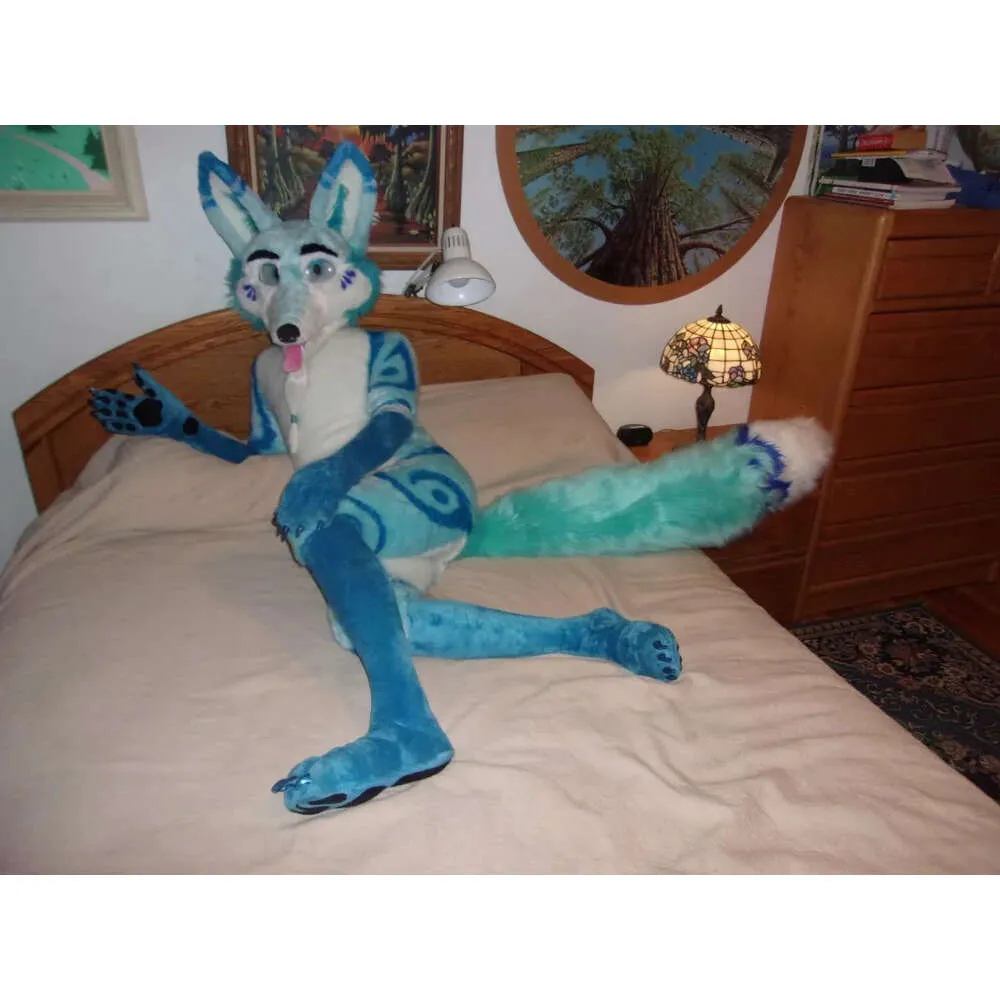 Best Quality on  Black Cat Dog FOX Fursuit  Complete Suit Costume Cosplay Party Fancy Dress Birthday main image 1