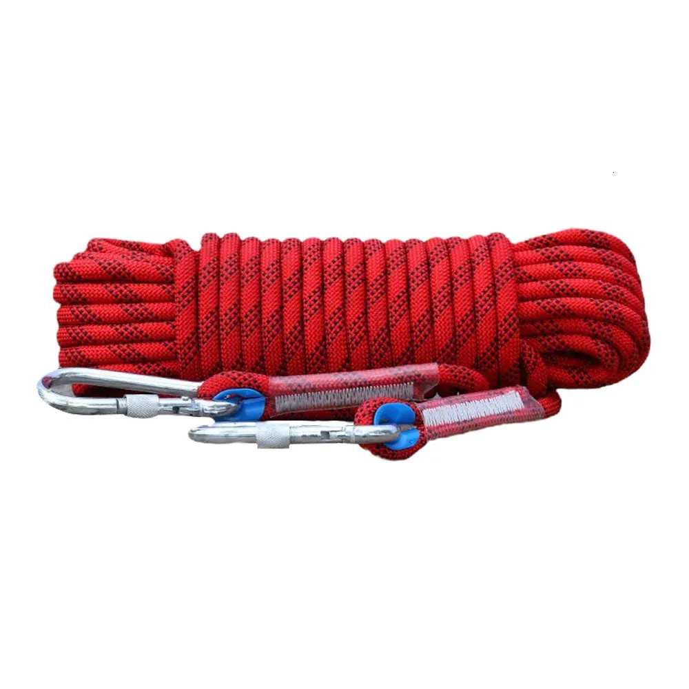 Guide Rope 30m 10mm Climbing Rope for Adults - 10M/20M/30M Durable Double Hook Rope ...