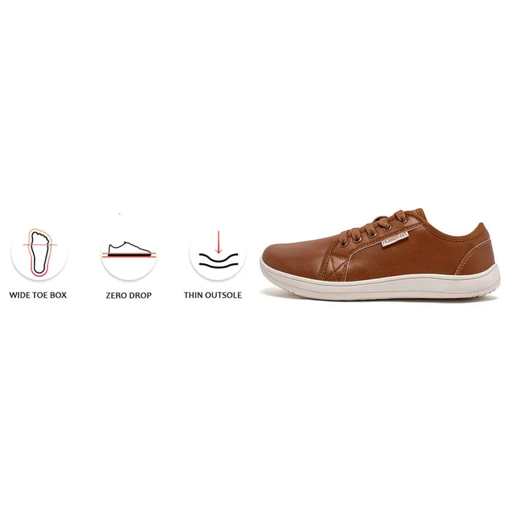 Hobibear Barfußschuhe Herren Minimalistisch Lederschuhe Weit_voghion.com