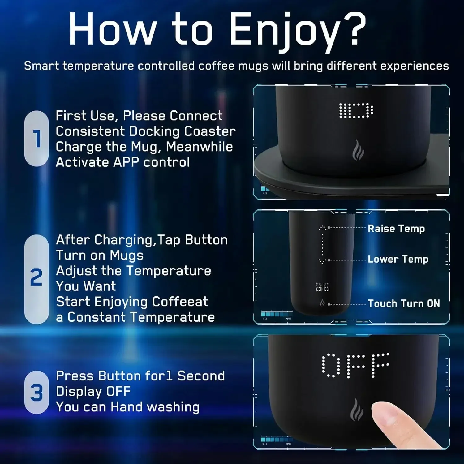 Temperature Control Heated Coffee Mug Smart Self... From Cong08, $89.95 |  DHgate.Com