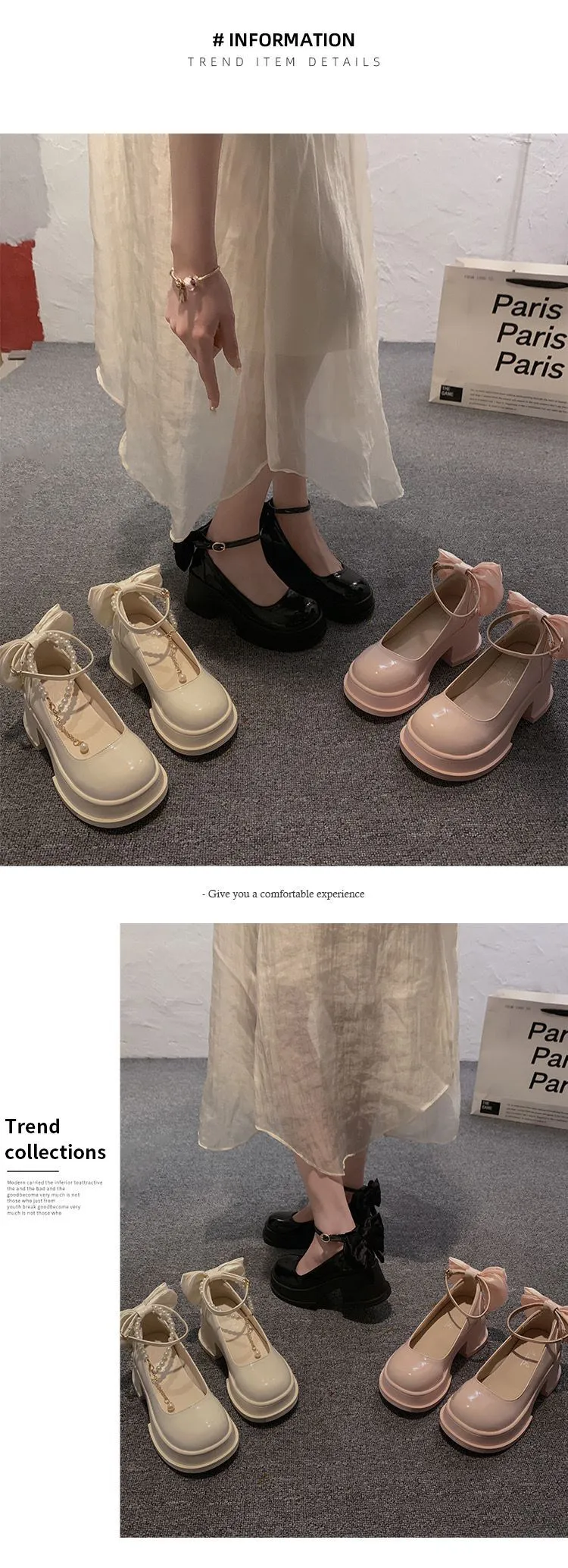 Hoge hak kleine leren voor vrouwen 2024 Nieuwe dubbele bandketting Lente- en herfstseizoenrok met 7CM Mary Jane-schoenen_voghion.com