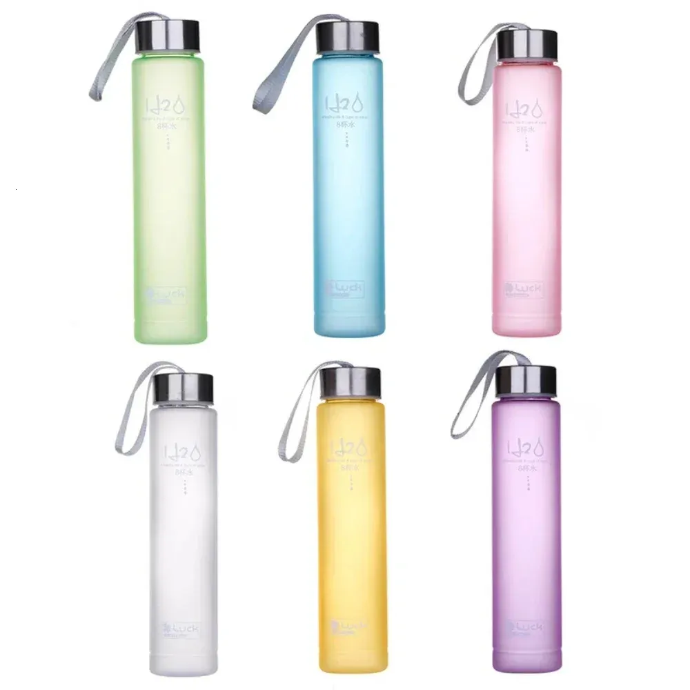 Drinker Rope Transparent Frosted Plastic Cup With Rope Ideal For Sports, Couples ...