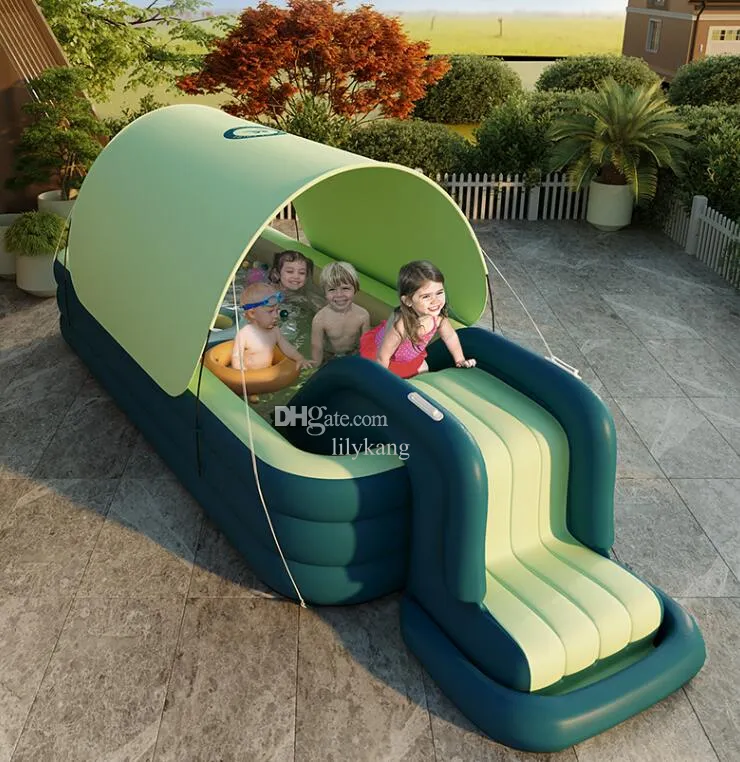 Inflatable Pool Slide For Kids Anti Tip Water Slide... From Lilykang ...