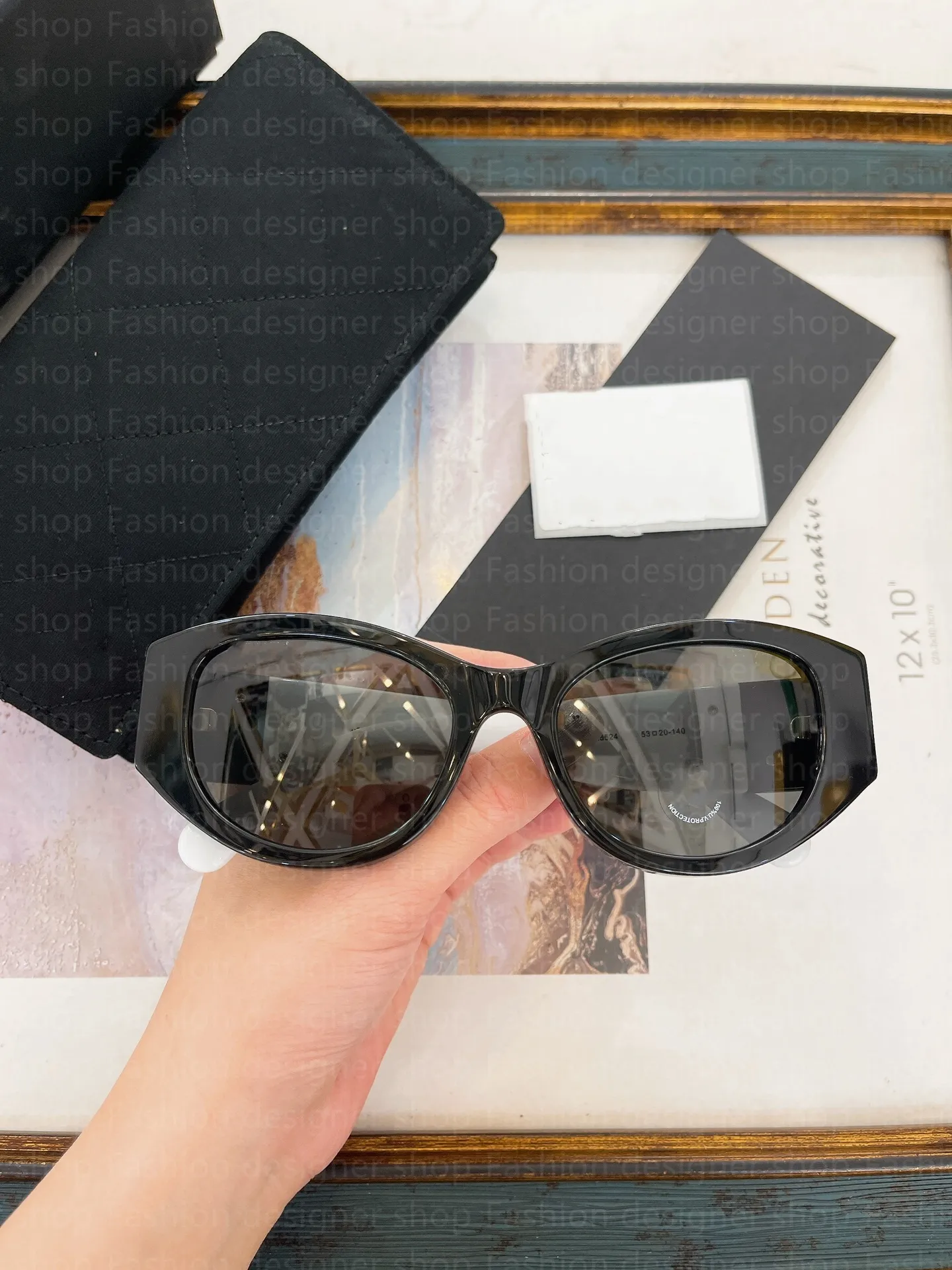 Black Sunglasses For Women 552412 Anti UV400 Designer 