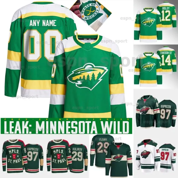 Save Big on Bulk Minnesota Wild Kaprizov Jersey 78s Minnesota North Stars  Kirill Kaprizov Wild Jersey Matt Boldy Patrick Maroon Marc Andre Fleury