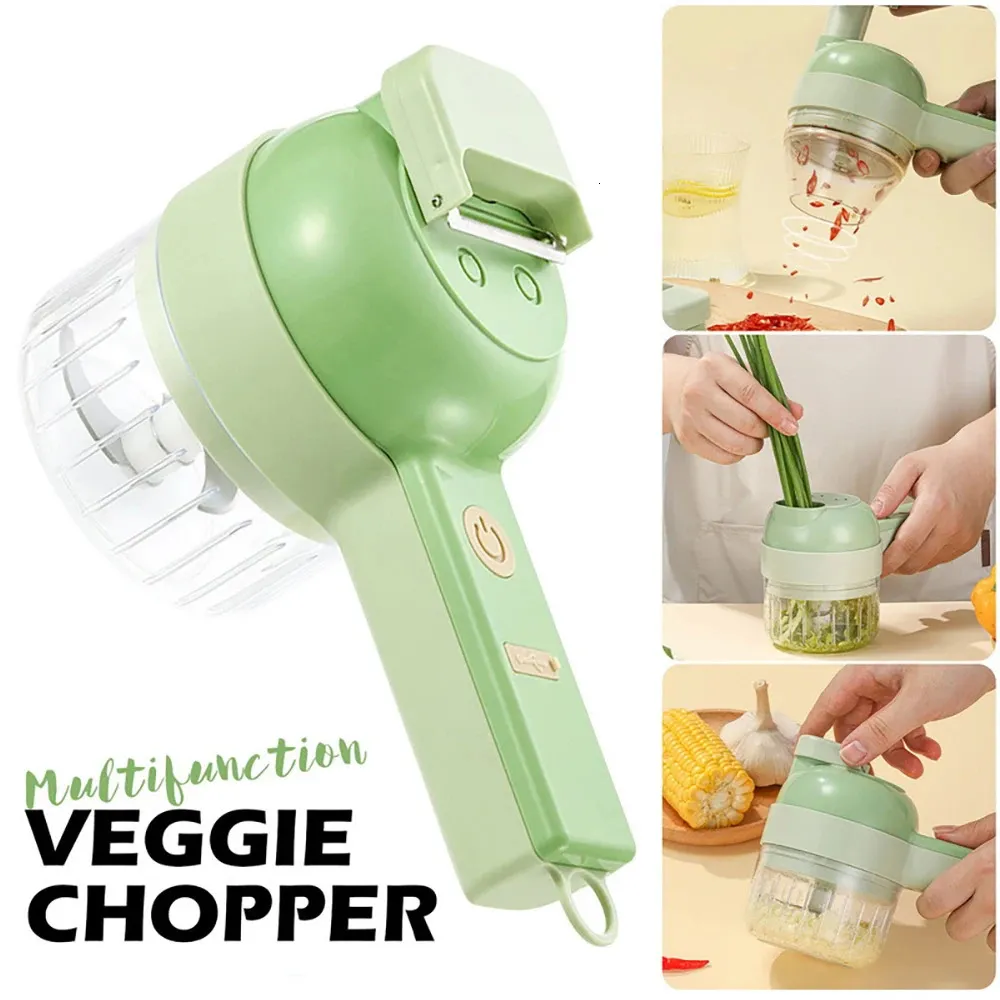 Vegitable Cooking Machine Multifunctional vegetable cutter wireless electric garlic onion chili ...
