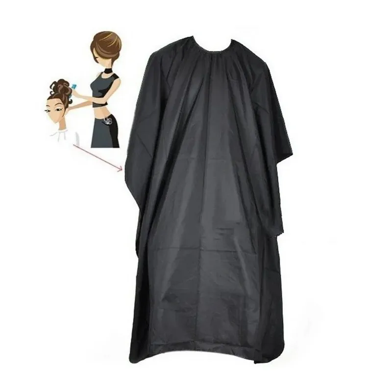 Cape de coiffure professionnelle en nylon imperméable, tablier en tissu de coupe de cheveux antistatique pour coiffeur, salon