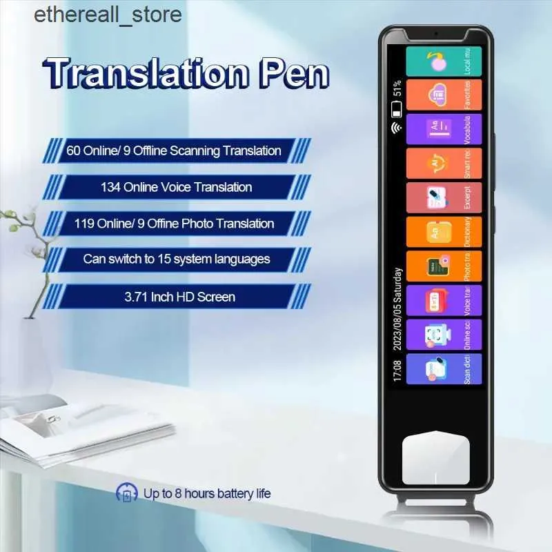 Upgraded Scan Reader Pen – 134 Language Translator, Offline Scanning, Voice Translation For Travel & Study