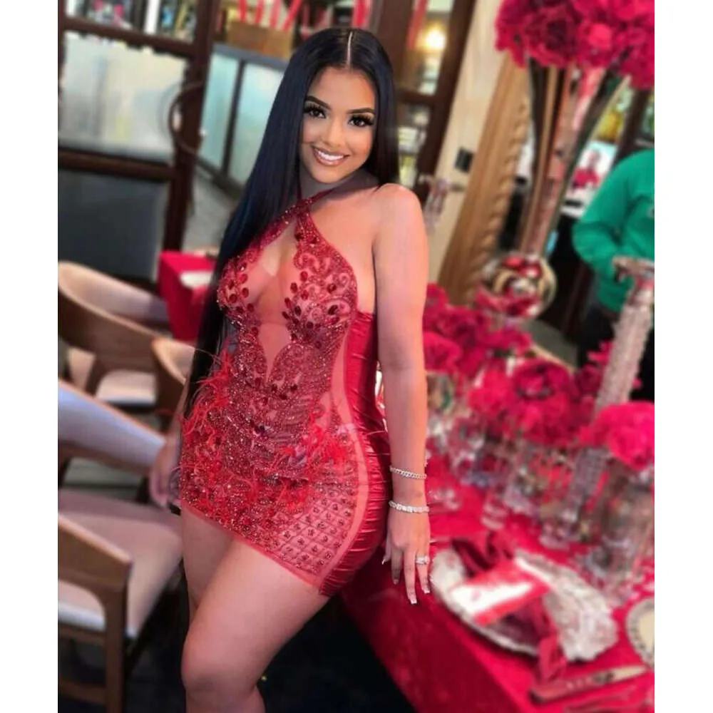 Red Sexy Short Prom Party Queen Dresses Sparkly... From Missbridaldress,  $214.3 | DHgate.Com