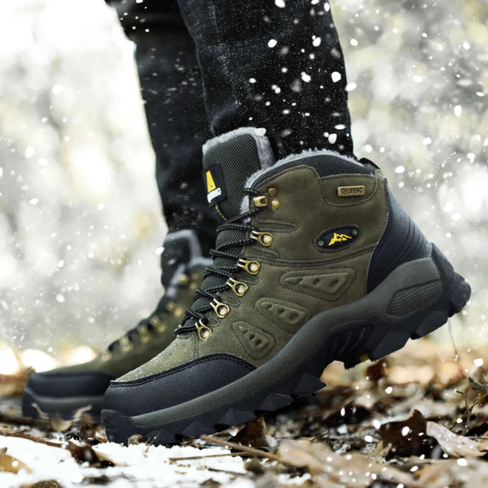 Mens Suede Winter Hiking Boots For Outdoor Trekking Casual Combat Military Fashion Snow Boots 2024 DdmyOct From Ddmyoct 31.27 DHgate.Com