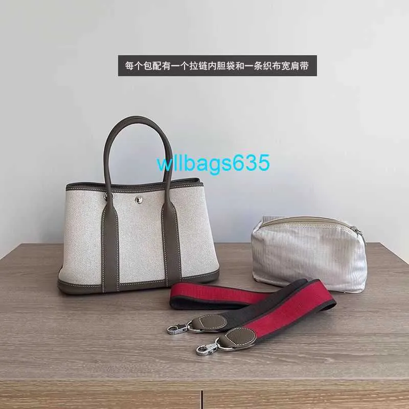 Luxury Canvas Leather Garden Tote Bag for Women: Stylish