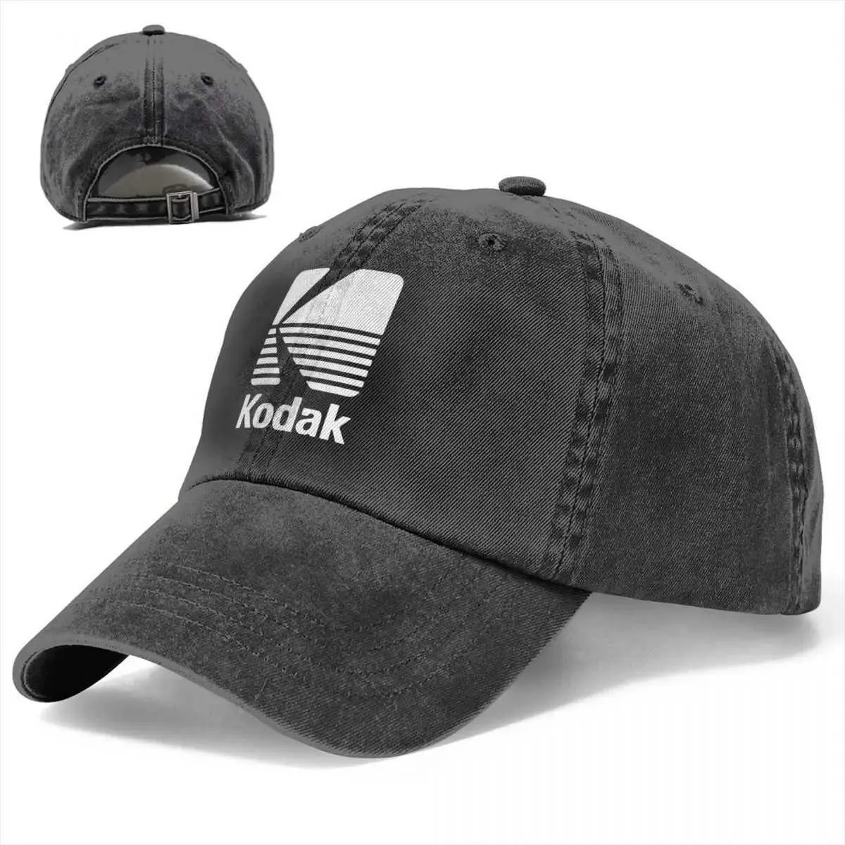 ◆KODAK◆ Blue Logo Relax Fit Ball Cap GRAY Genuine Kodak Blue Logo Relax Fit Ball Cap Grey | eBay