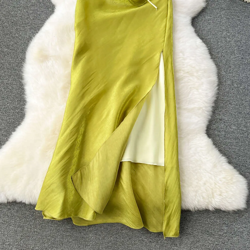 Long sleeve knee-length dress with extreme high slit and three-dimensional  flower pattern from Dhgate Basic & Casual Dresses - price 35.18