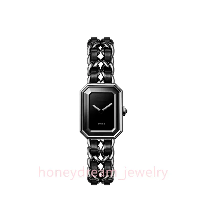 Chan Leather Couple Wristwatches Black White... From  display picture 2