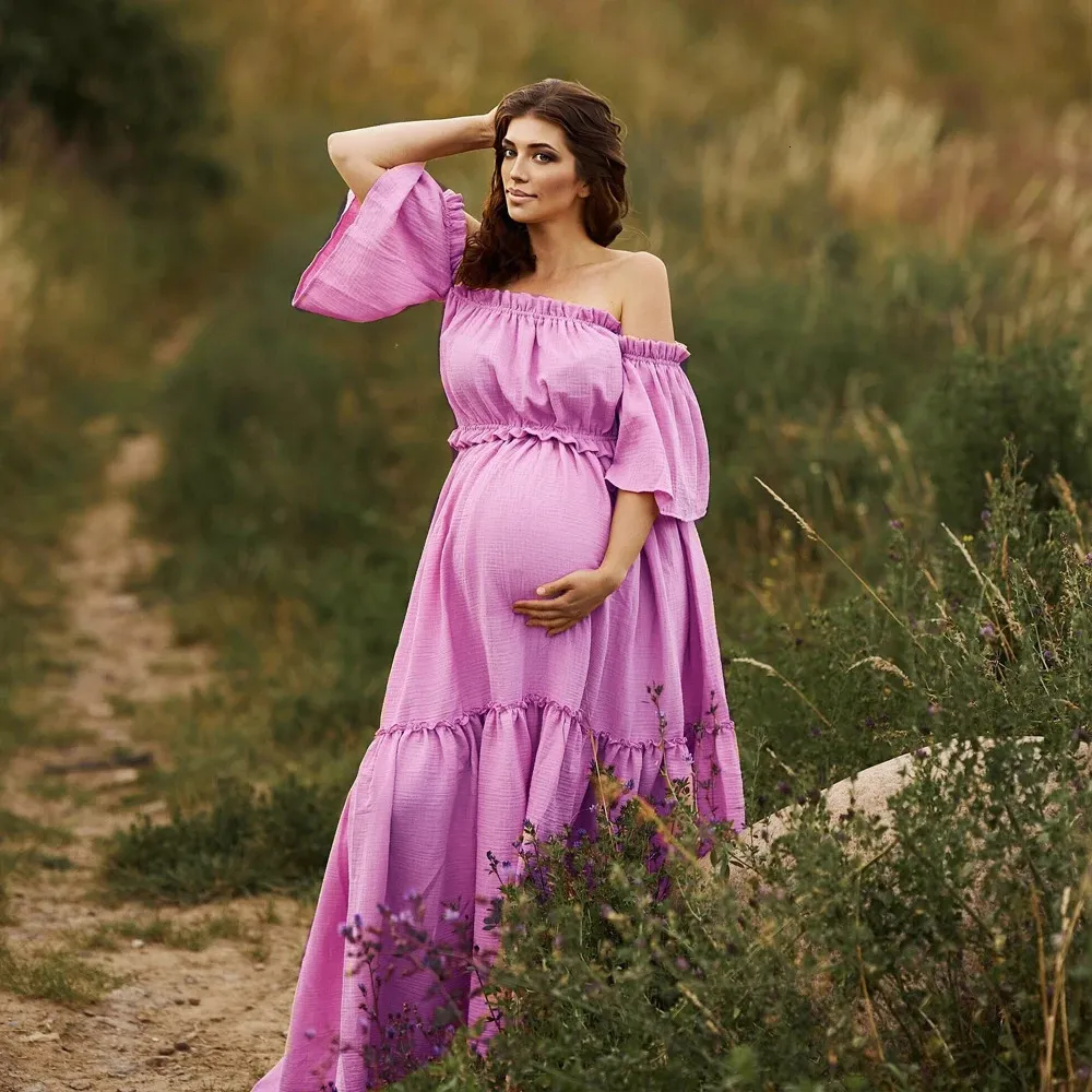 Boho Linen Maternity Dress | Breathable Comfort for Photoshoots from Dhgate Maternity  Dresses - price 86.17