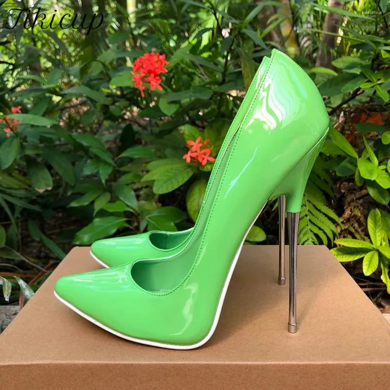 Women's Sexy High Heels: Green Stiletto Pumps - 16cm Extreme Metal High  Heels, Fetish Party Model Shoes from Dhgate Dress Shoes - price 90.37