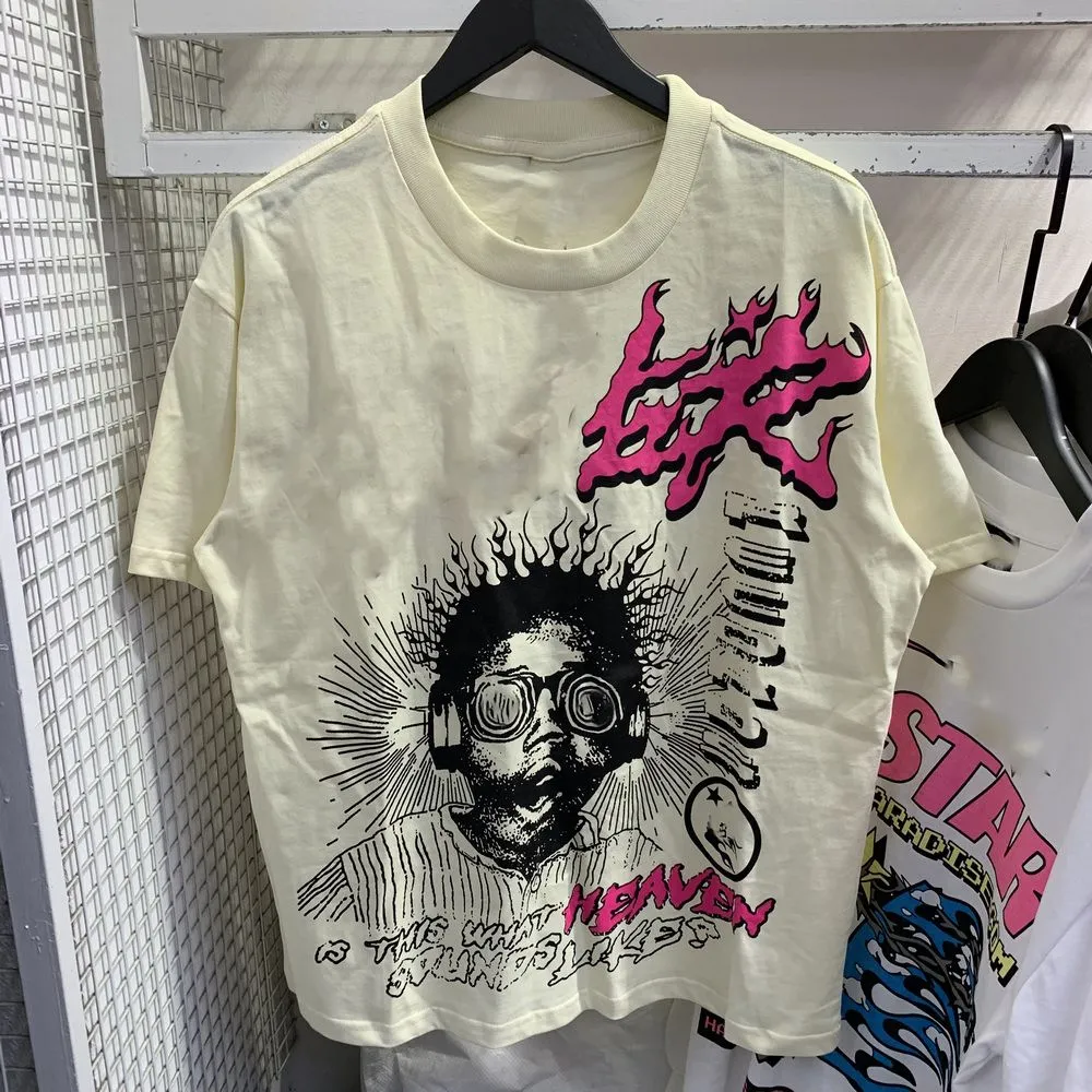 Wholesale Mens Graphic Designer Metal T Shirts Streetwear