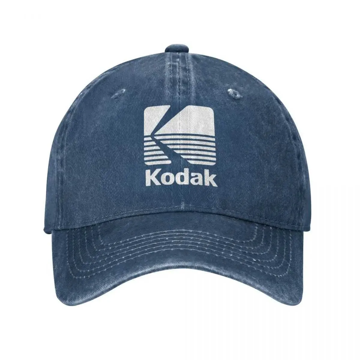 ◆KODAK◆ Ovik Author Kodak People Woven Ball Cap BLUE deaa7aca-ff25-4281-8598-