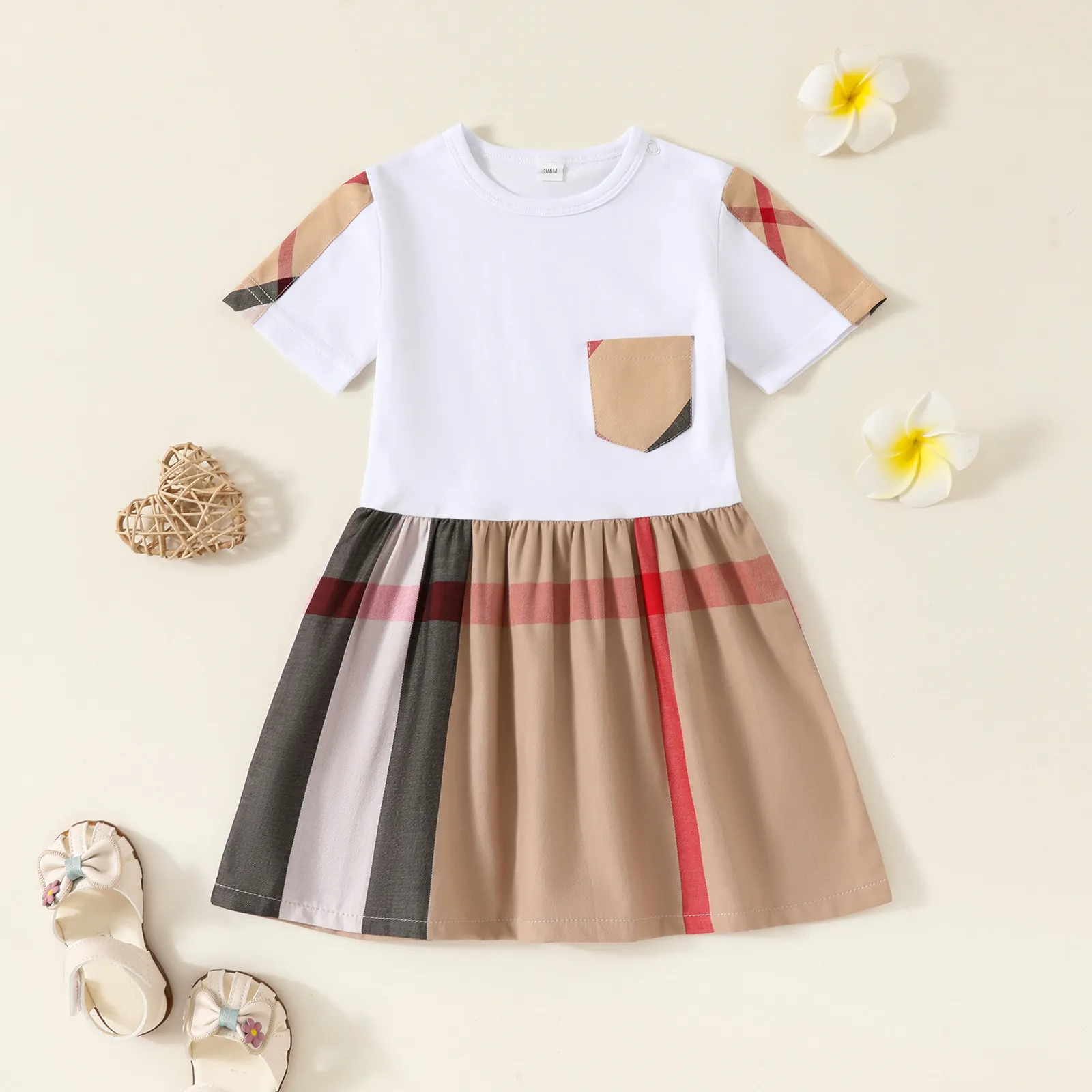 bear girl designer dress Summer Baby Girls Dress, Teddy Print, Short Sleeve, Round Neck Skirt Clothing, Style, Kids Clothes Care bear Select size:37.5 salebestsellers_1401 Off-Shoulder Long A-Line Prom May be longer during