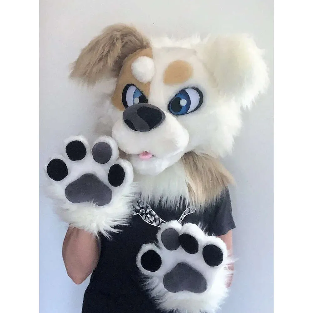 Furry Animal Mascot Costume Husky Dog, Fox, Wolf Design Adult Size ...