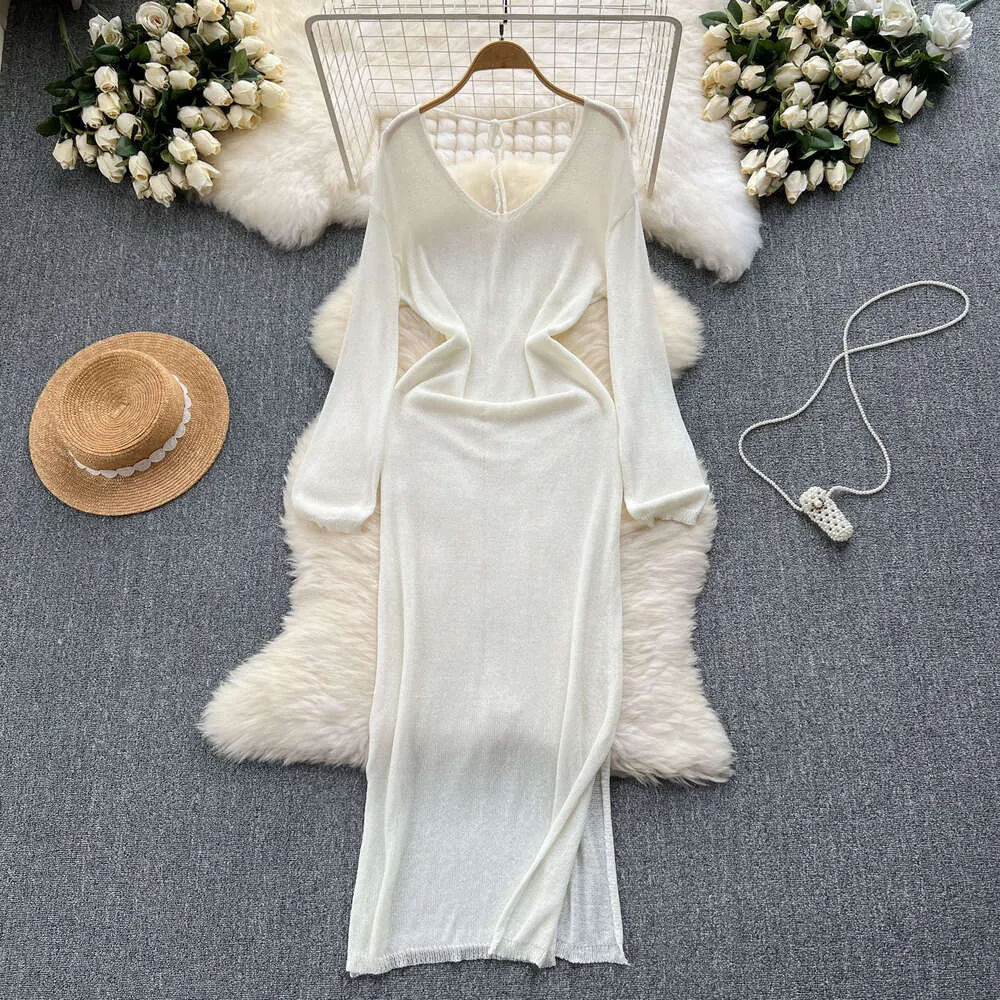 Korean Style Dressing Style V Neck Slim Fit Mid... From Sunshine_girls,  $35.97 | DHgate.Com