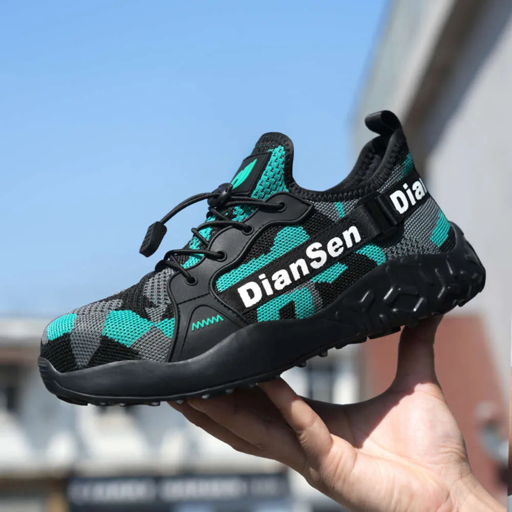 Steel Toe Summer Work For Men Construction Sneakers Light Breathable Safety Boots Anti Puncture Working Shoes Ddmysaturn_voghion.com