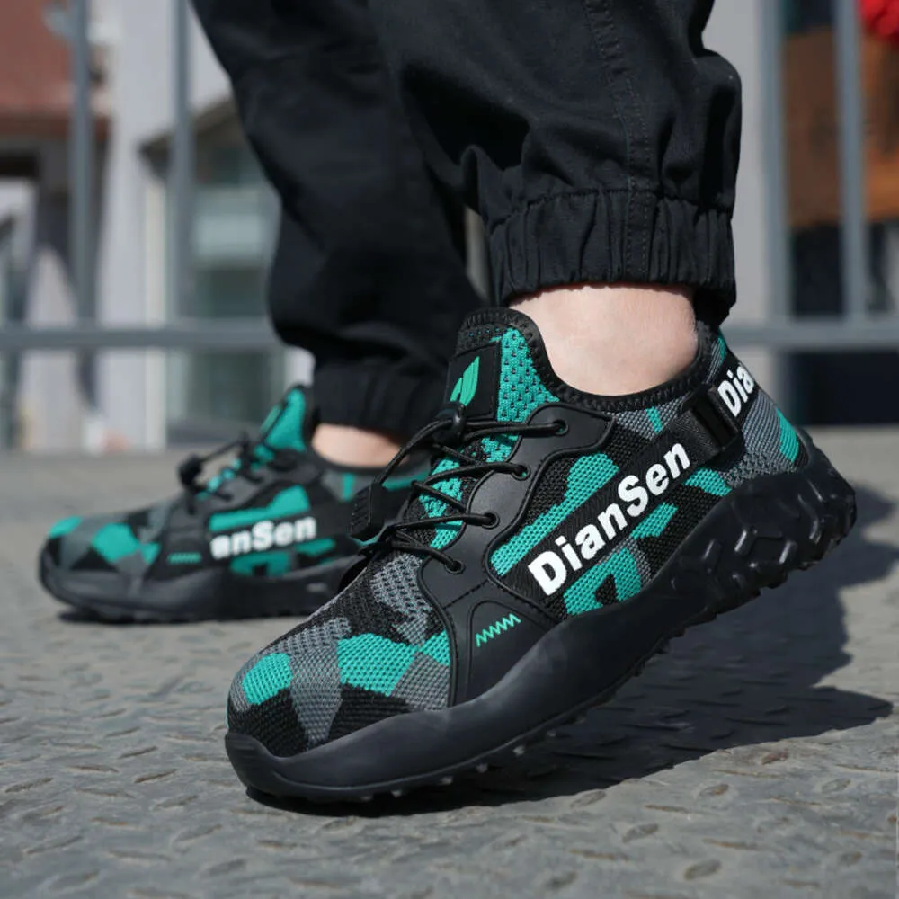 Steel Toe Summer Work For Men Construction Sneakers Light Breathable Safety Boots Anti Puncture Working Shoes Ddmysaturn_voghion.com