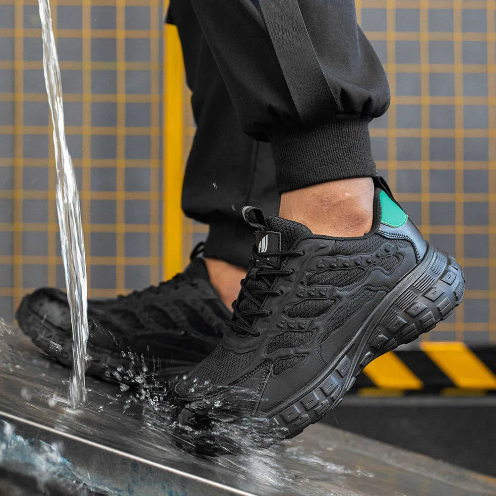 Hochwertige, sichere Arbeitsschuhe für Herren mit atmungsaktiver Stahlkappe, durchtrittsicher, rutschfest und ideal für den Alltag._voghion.com