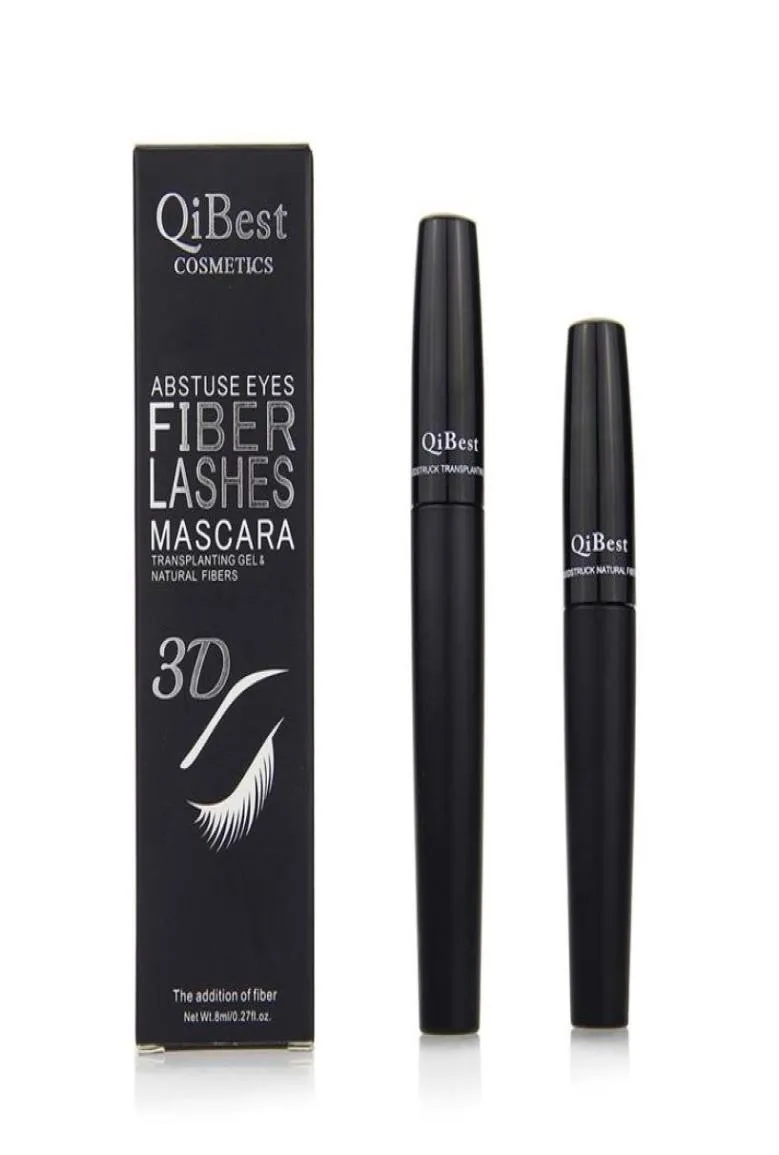 Qi Waterproof 3D Fiber Double Ofir Mascara Set For Makeup And Eyelash
