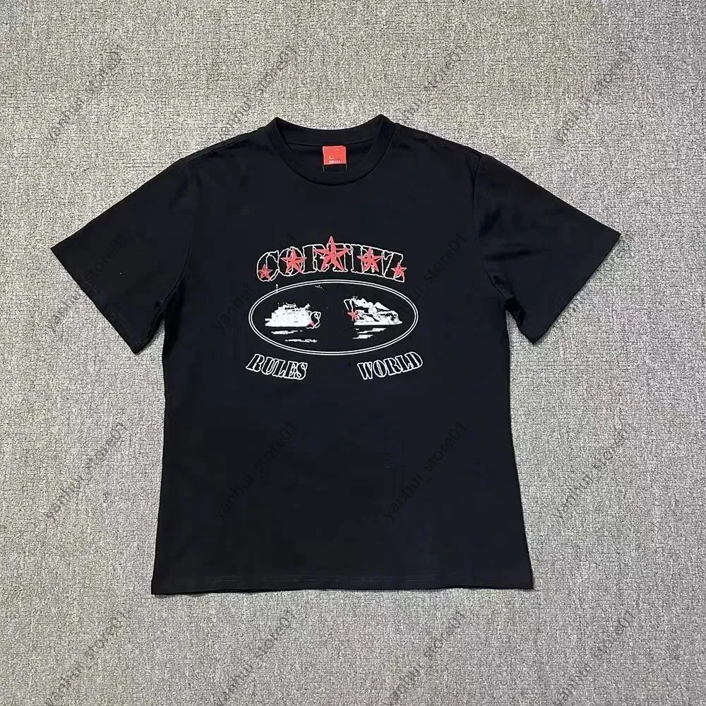 Corteiz x P+F Tee Black Men's - SS23 - US
